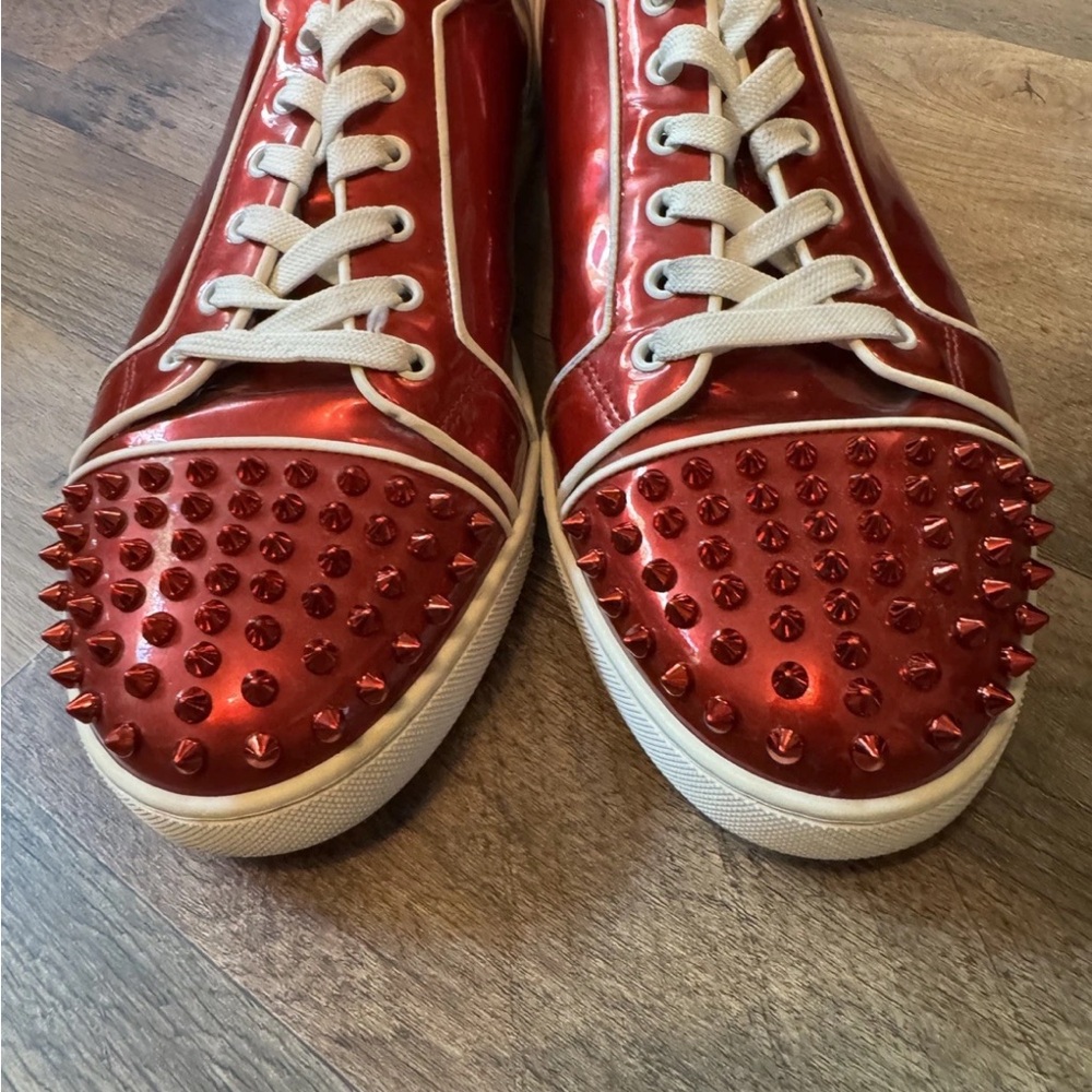 Christian Louboutin Seavaste 2 Red Orlato Flat Shoes Men’s EU 46 1/2 US 12.5/13